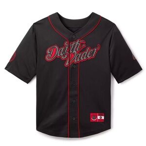 2025 WDW Disney Star Wars Darth Vader #77 Baseball Jersey black red